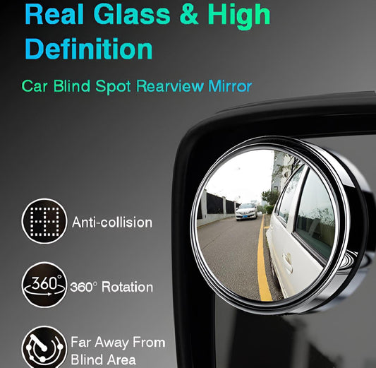 Blindspot Rearview Convex Mirror β 2pcs | Wide-Angle Anti-Glare Side Mirror for Cars & Vehicles